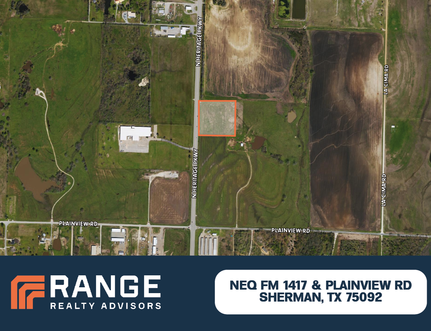 N Heritage Parkway, Sherman, TX for sale Aerial- Image 1 of 2