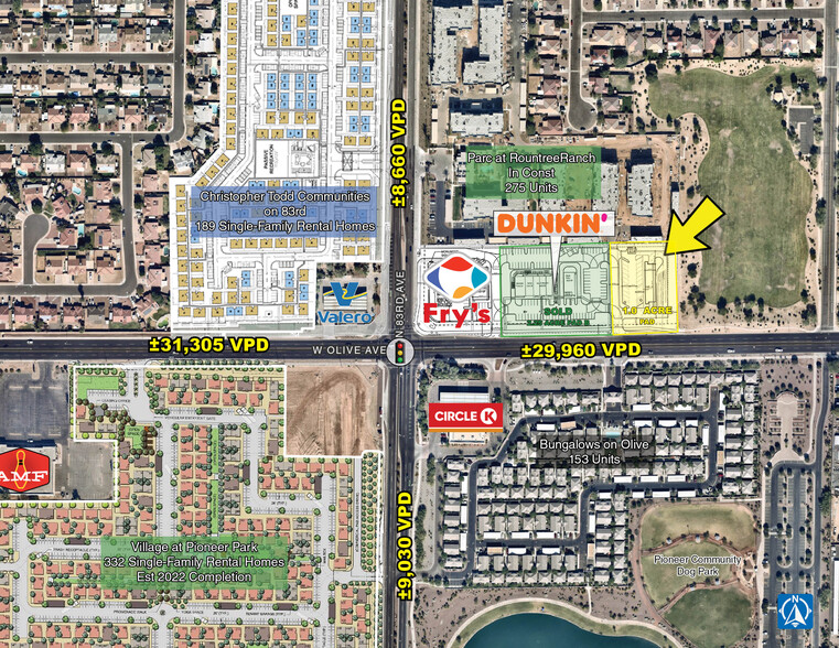 NEC 83rd Ave & Olive Ave, Peoria, AZ for lease - Building Photo - Image 1 of 5