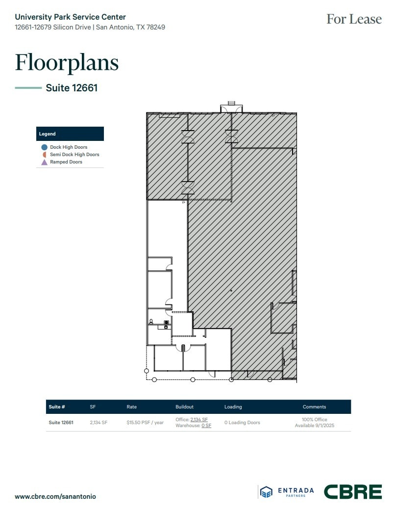 12661-12679 Silicon Dr, San Antonio, TX for lease Floor Plan- Image 1 of 1