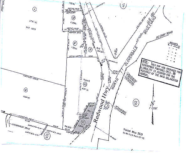 31195 N Redwood Hwy, Cloverdale, CA for sale - Plat Map - Image 1 of 1