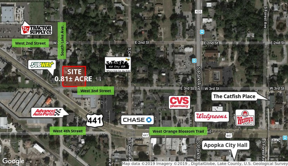 243-249 S Lake Ave & 53 W 3rd St, Apopka, FL for sale - Building Photo - Image 1 of 1