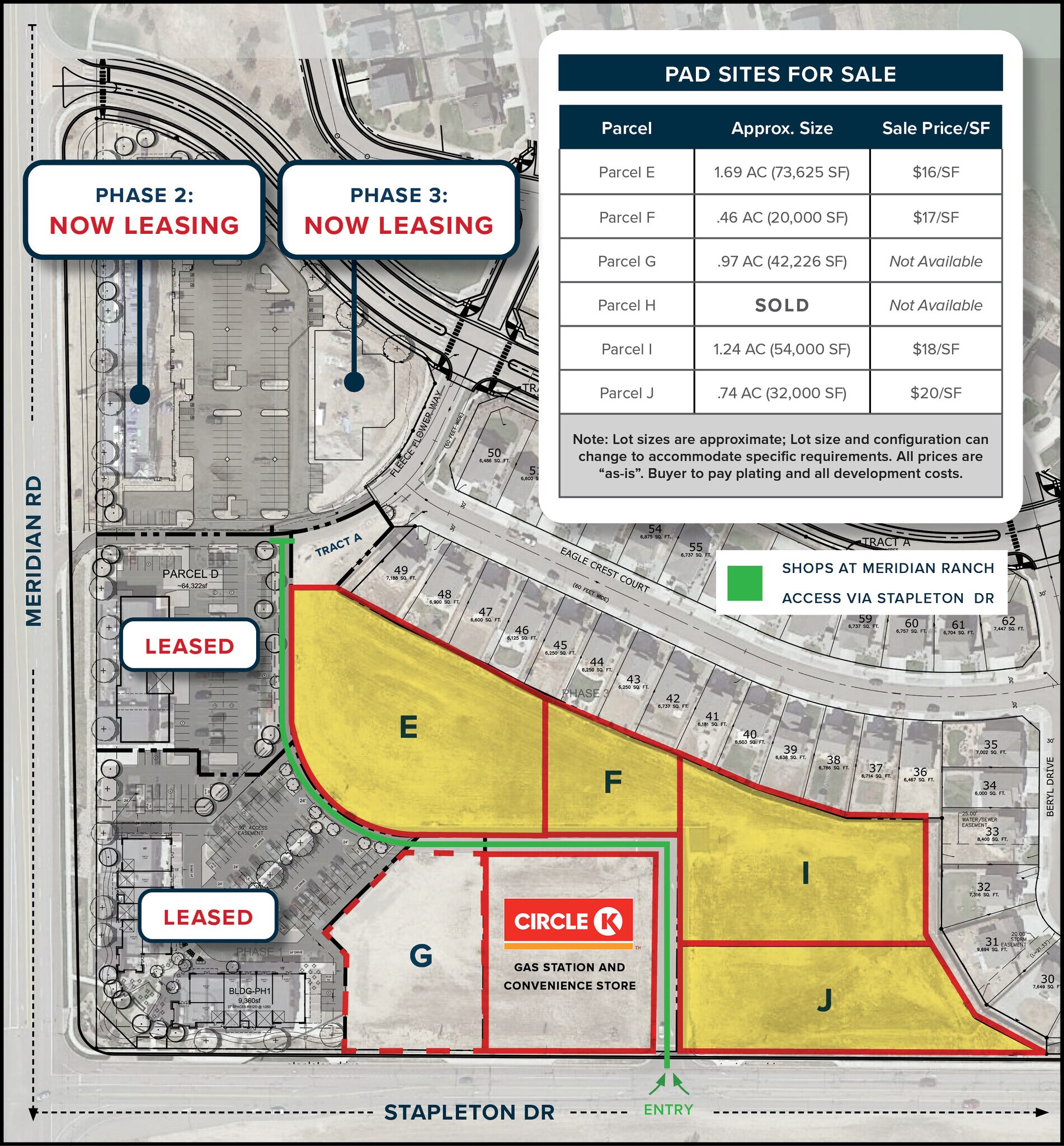 Meridian Rd & Stapleton Dr- Lot E, Falcon, CO for sale Site Plan- Image 1 of 2