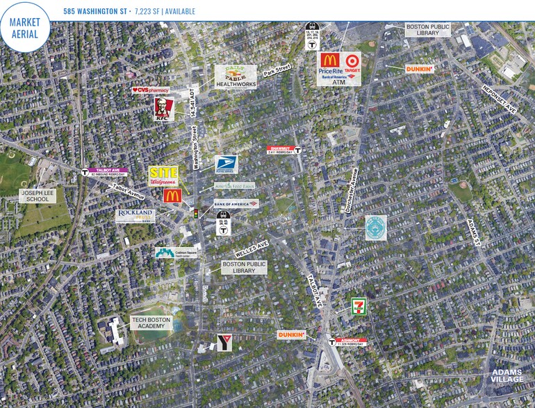 585 Washington St, Boston, MA for lease - Aerial - Image 2 of 3