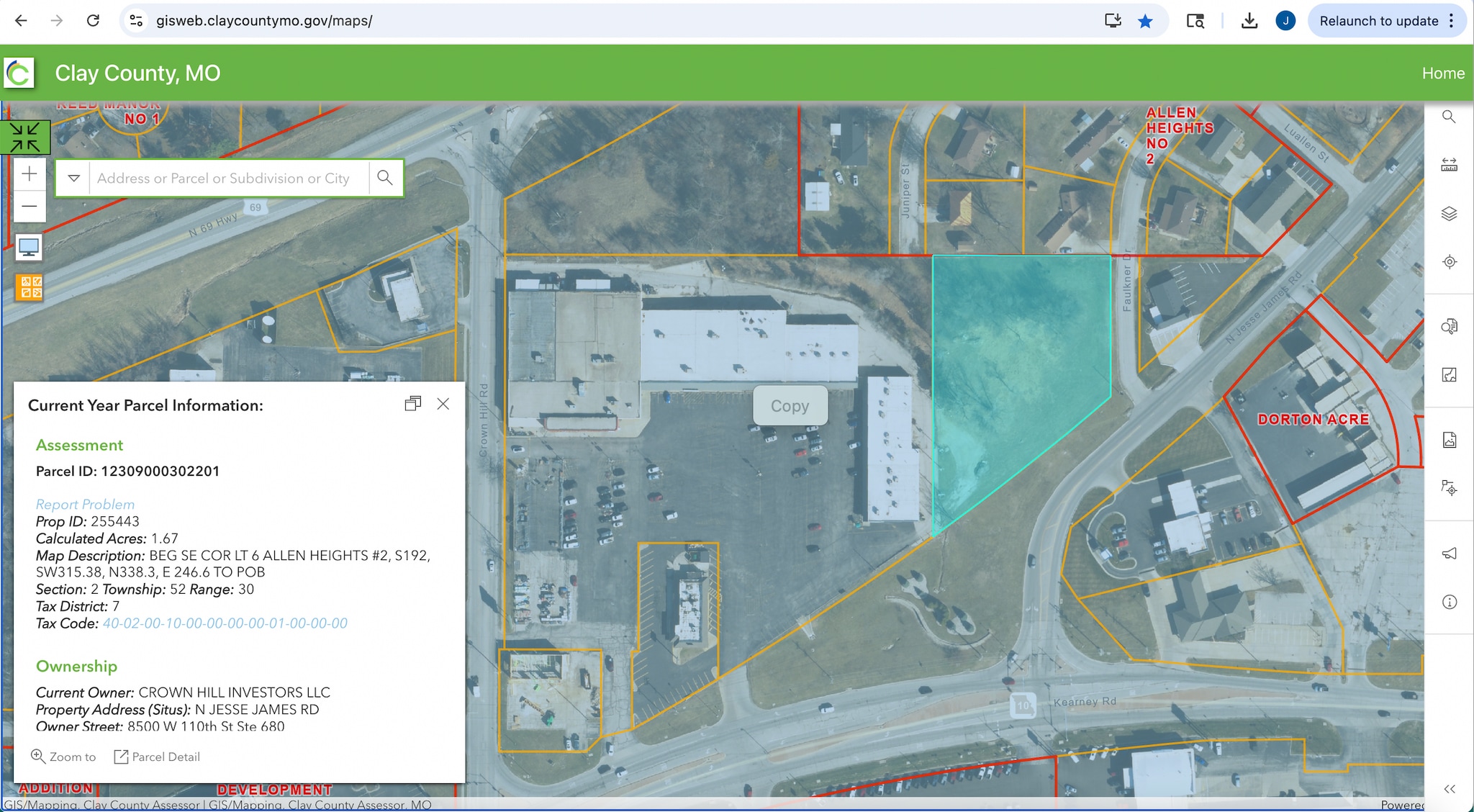 Crown Hill Rd, Excelsior Springs, MO for sale Aerial- Image 1 of 3