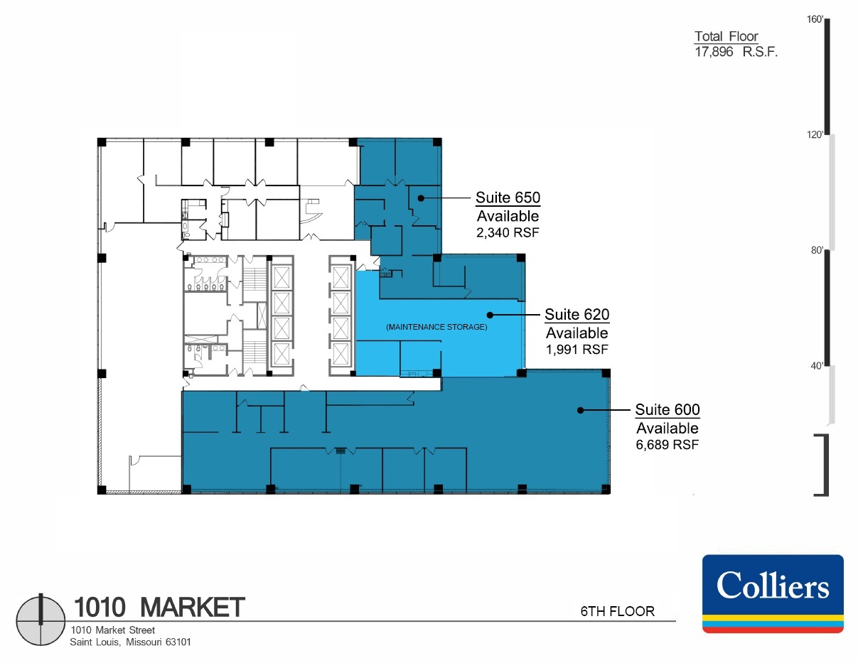 1010 Market St, Saint Louis, MO for lease Floor Plan- Image 1 of 1