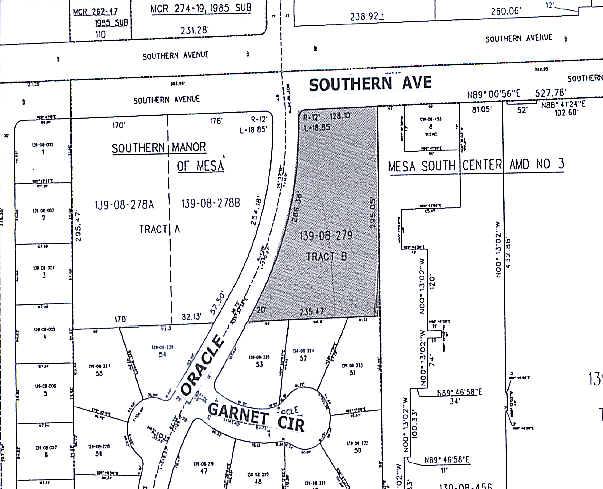 1855 E Southern Ave, Mesa, AZ for lease - Plat Map - Image 2 of 14