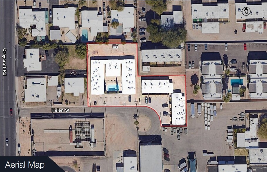 5519-5557 E Helen St, Tucson, AZ for sale - Aerial - Image 3 of 12