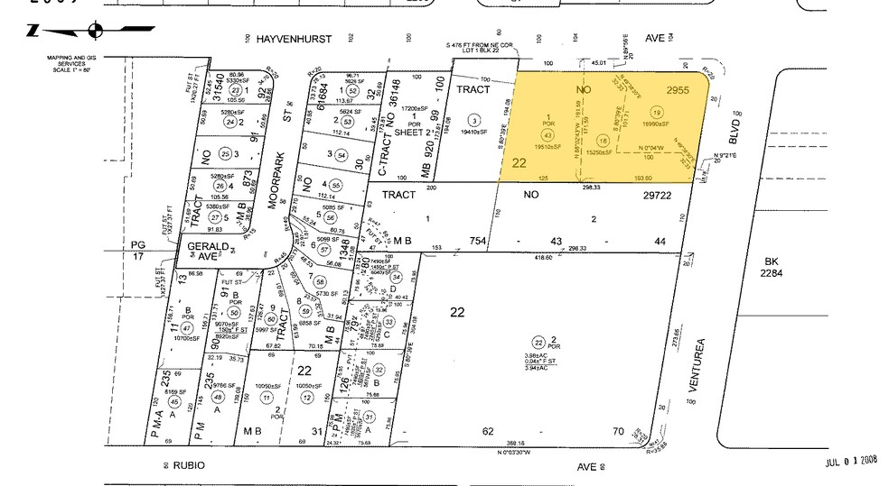 16501 Ventura Blvd, Encino, CA for lease - Plat Map - Image 2 of 28