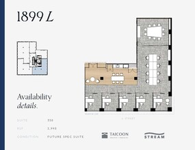 1899 L St NW, Washington, DC for lease Floor Plan- Image 2 of 2