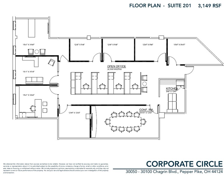 30100 Chagrin Blvd, Pepper Pike, OH for lease - Floor Plan - Image 3 of 5