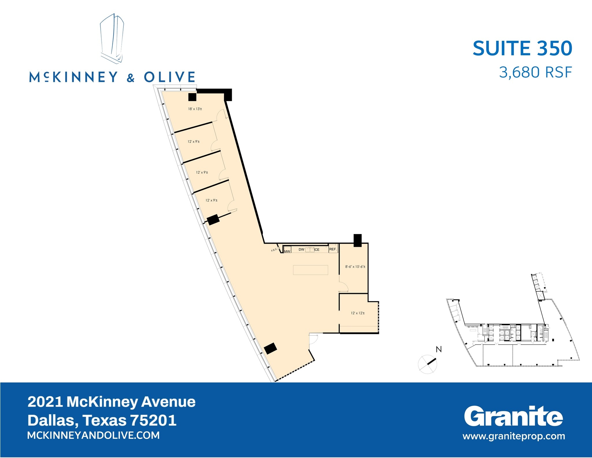 2021 McKinney Ave, Dallas, TX for lease Site Plan- Image 1 of 2