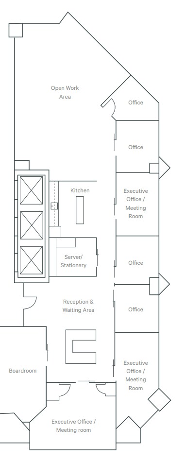 9888 Jasper Ave NW, Edmonton, AB for lease Floor Plan- Image 1 of 1