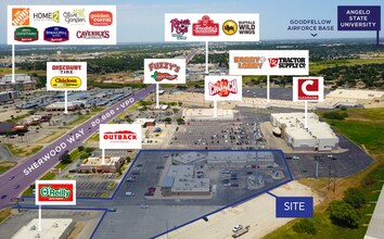 4509 Sherwood Way, San Angelo, TX - AERIAL  map view - Image1