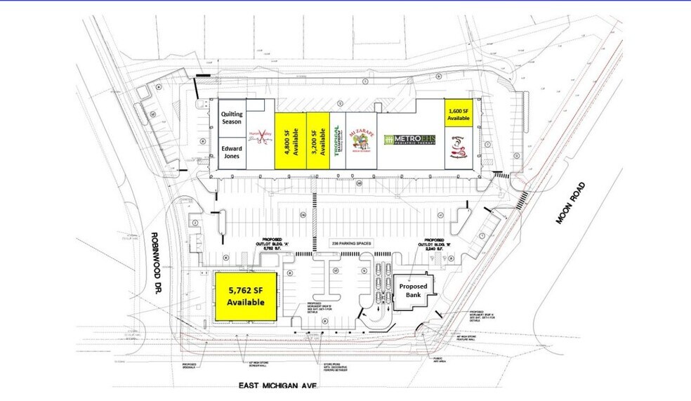 7019 E Michigan Ave, Saline, MI for lease - Site Plan - Image 1 of 5