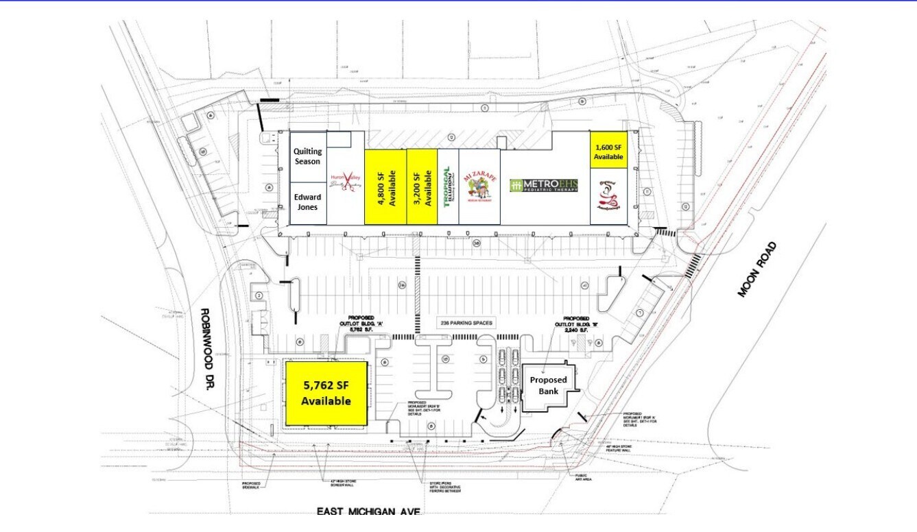 7019 E Michigan Ave, Saline, MI for lease Site Plan- Image 1 of 6