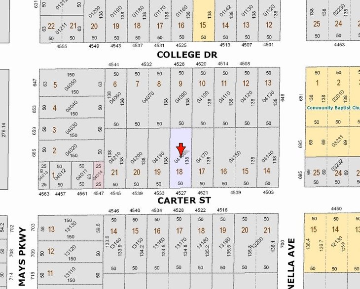 4527 Carter St, Orlando, FL for lease - Plat Map - Image 2 of 4