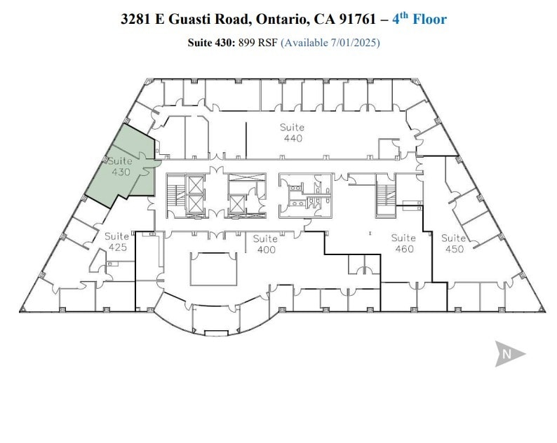 3281 E Guasti Rd, Ontario, CA for lease Floor Plan- Image 1 of 1