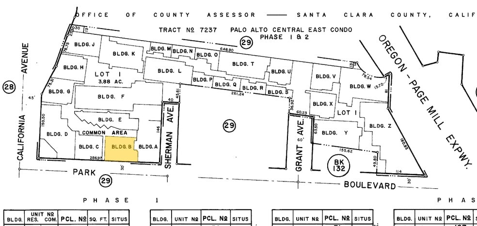 2421-2431 Park Blvd, Palo Alto, CA for sale - Plat Map - Image 3 of 6