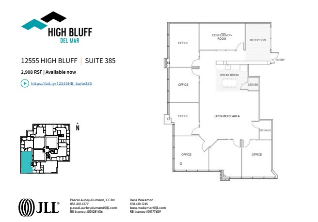 12555 High Bluff Dr, San Diego, CA for lease Floor Plan- Image 1 of 1