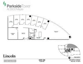 3500 Maple Ave, Dallas, TX for lease Floor Plan- Image 1 of 1