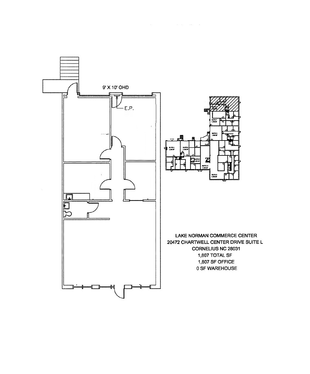 20464 Chartwell Center Dr, Cornelius, NC for lease Floor Plan- Image 1 of 1