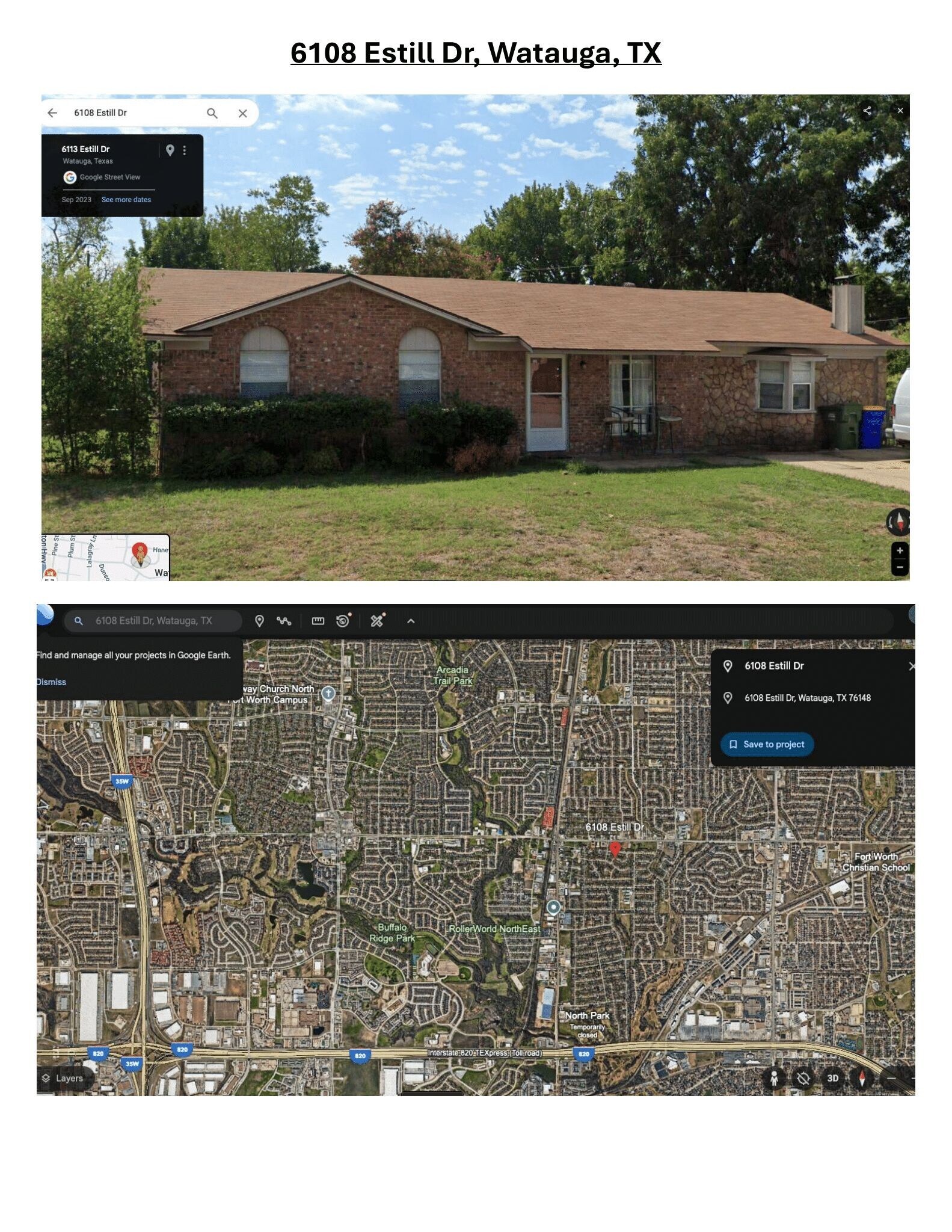6108 Estill Dr, Watauga, TX for sale Primary Photo- Image 1 of 2