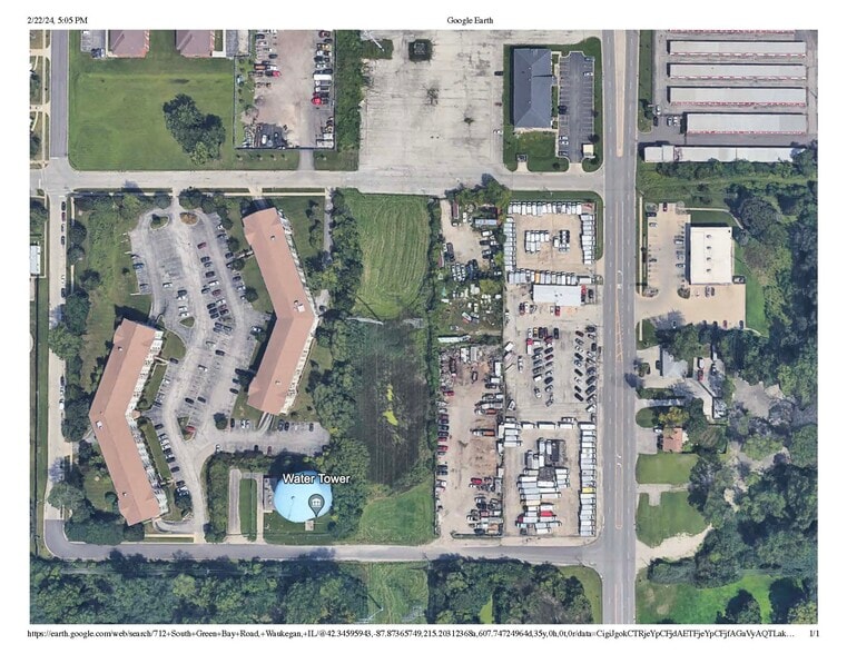 712 S Green Bay Rd, Waukegan, IL for sale - Aerial - Image 3 of 3