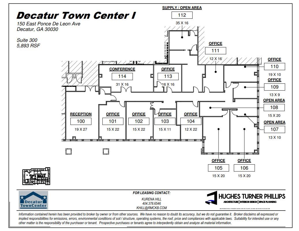 150 E Ponce de Leon Ave, Decatur, GA for lease Floor Plan- Image 1 of 1