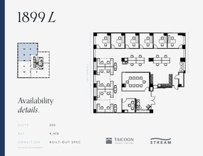 1899 L St NW, Washington, DC for lease Floor Plan- Image 2 of 4