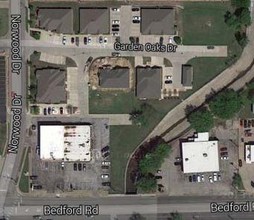 1304 Norwood Dr, Bedford, TX - aerial  map view