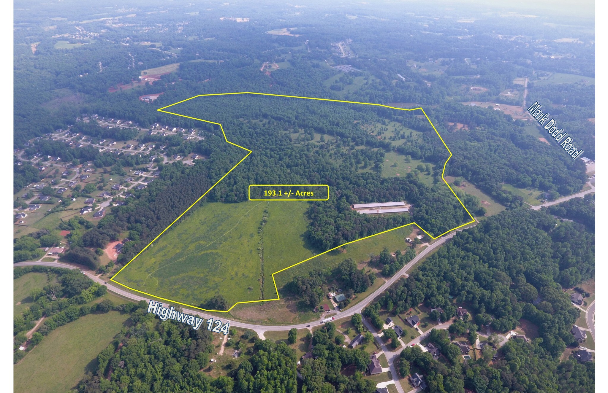 2537 Highway 124 W, Jefferson, GA 30549 193.1 AC Residential Dev