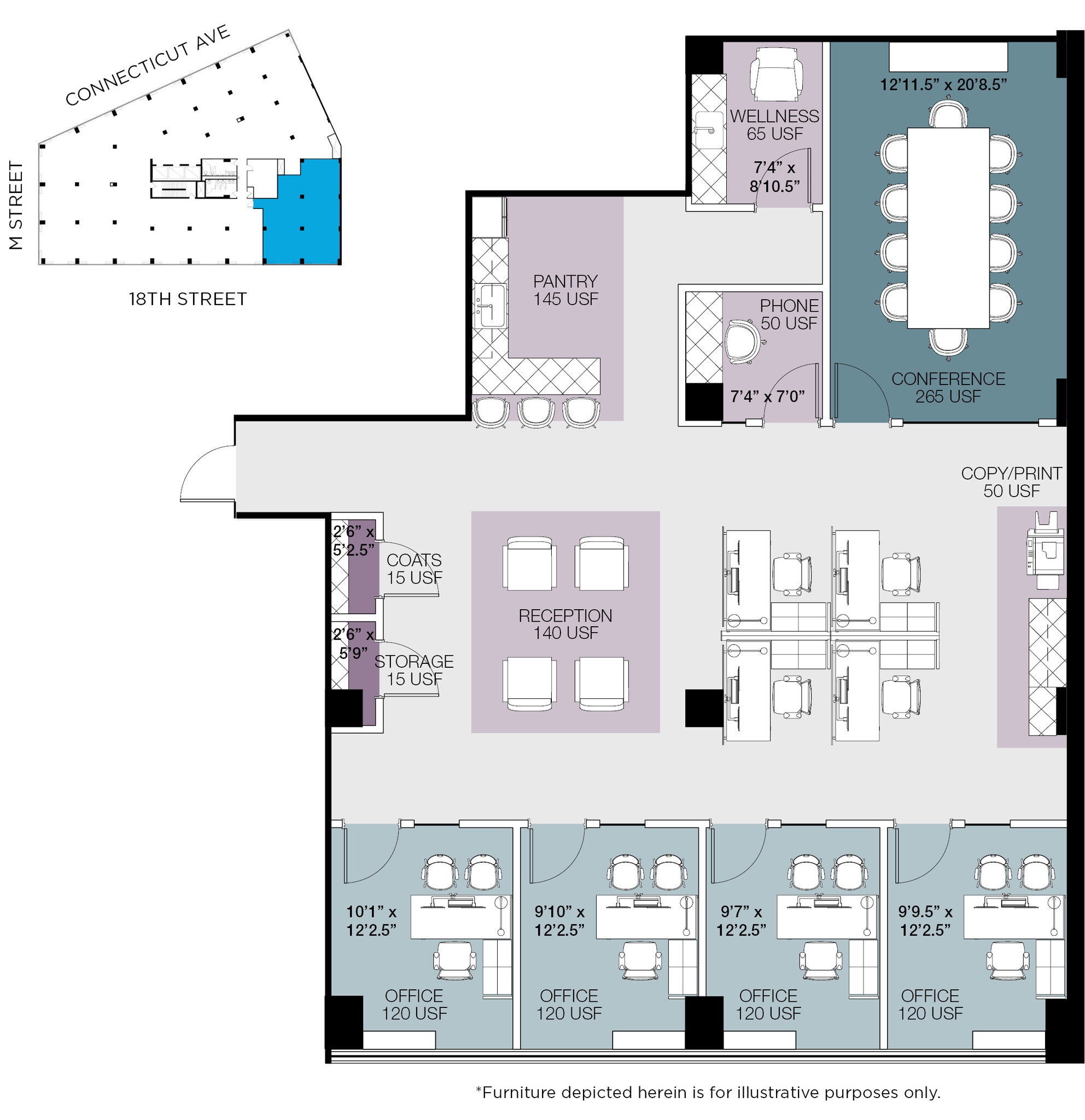 1150 Connecticut Ave NW, Washington, DC for lease Floor Plan- Image 1 of 1