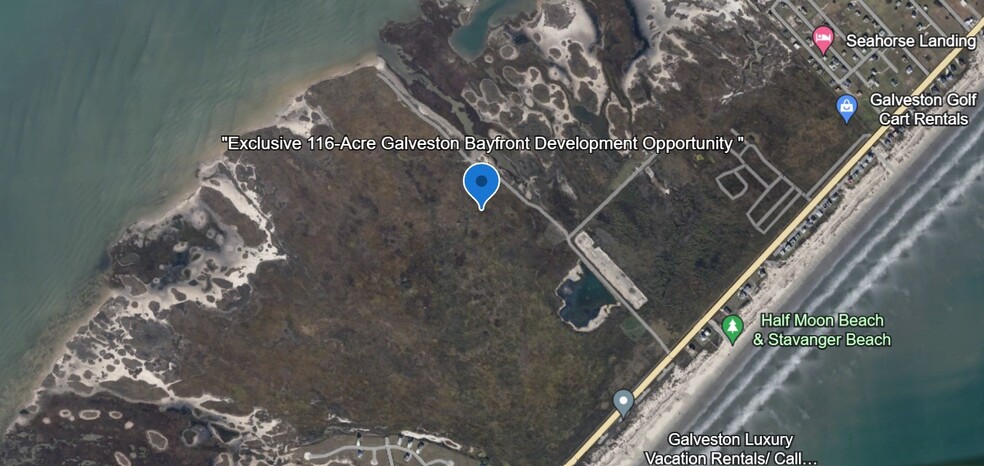 0 Termini San Luis Pass Rd, Galveston, TX for sale - Aerial - Image 1 of 4