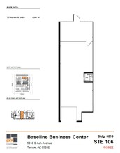 5024 S Ash Ave, Tempe, AZ for lease Floor Plan- Image 1 of 3