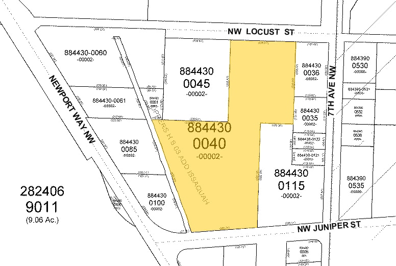 780 NW Juniper St, Issaquah, WA for sale - Plat Map - Image 3 of 3