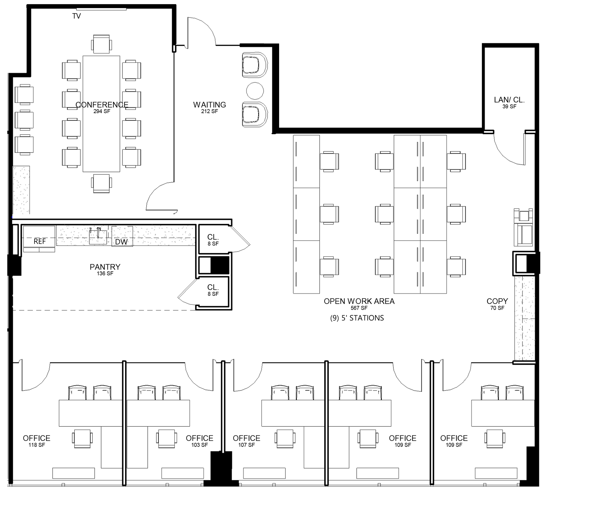 1667 K St NW, Washington, DC for lease Floor Plan- Image 1 of 1