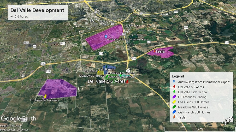 Kellam Rd rd, Del Valle, TX for sale - Aerial - Image 2 of 6