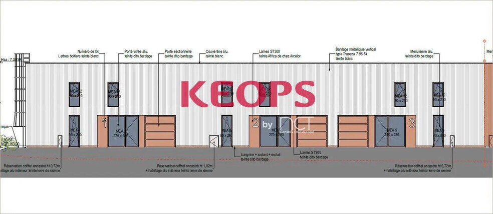 Flex in Mondouzil for lease - Floor Plan - Image 3 of 8