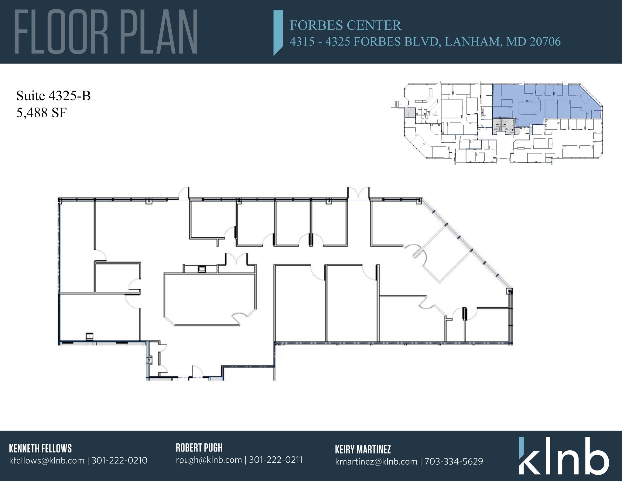 4315-4325 Forbes Blvd, Lanham, MD for lease Floor Plan- Image 1 of 1