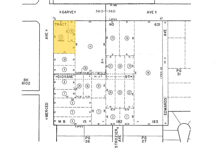 10004 Garvey Ave, El Monte, CA for sale - Plat Map - Image 3 of 3