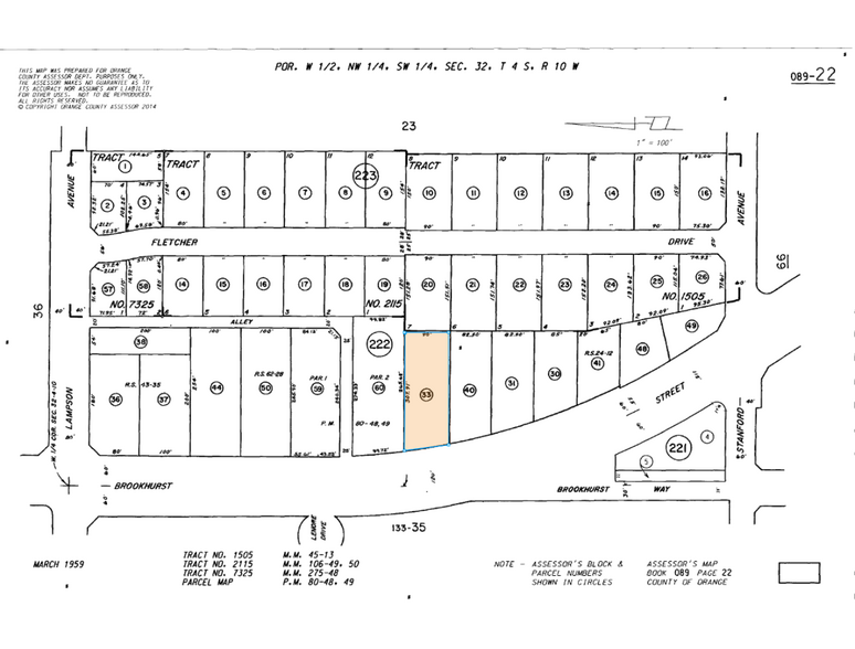 12630 Brookhurst St, Garden Grove, CA for lease - Plat Map - Image 3 of 4