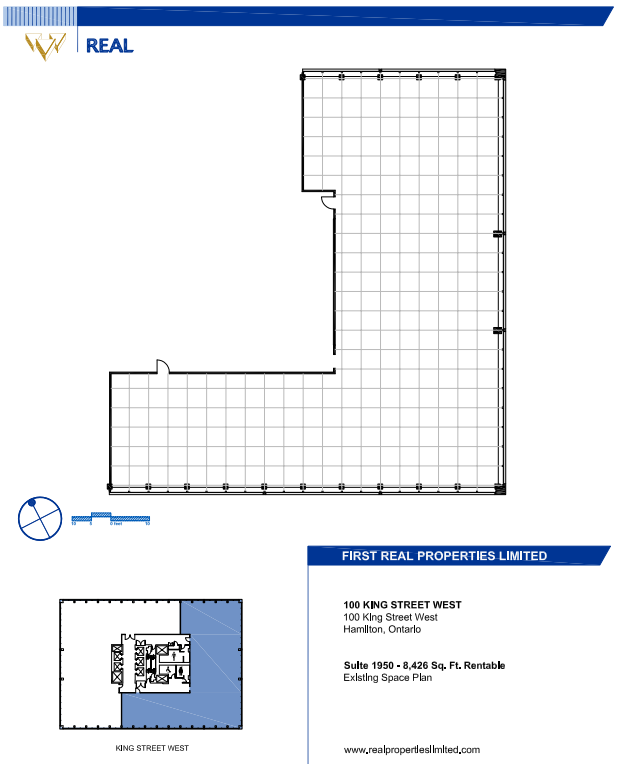 100, 110, and 120 King St W, Hamilton, ON for lease Floor Plan- Image 1 of 1