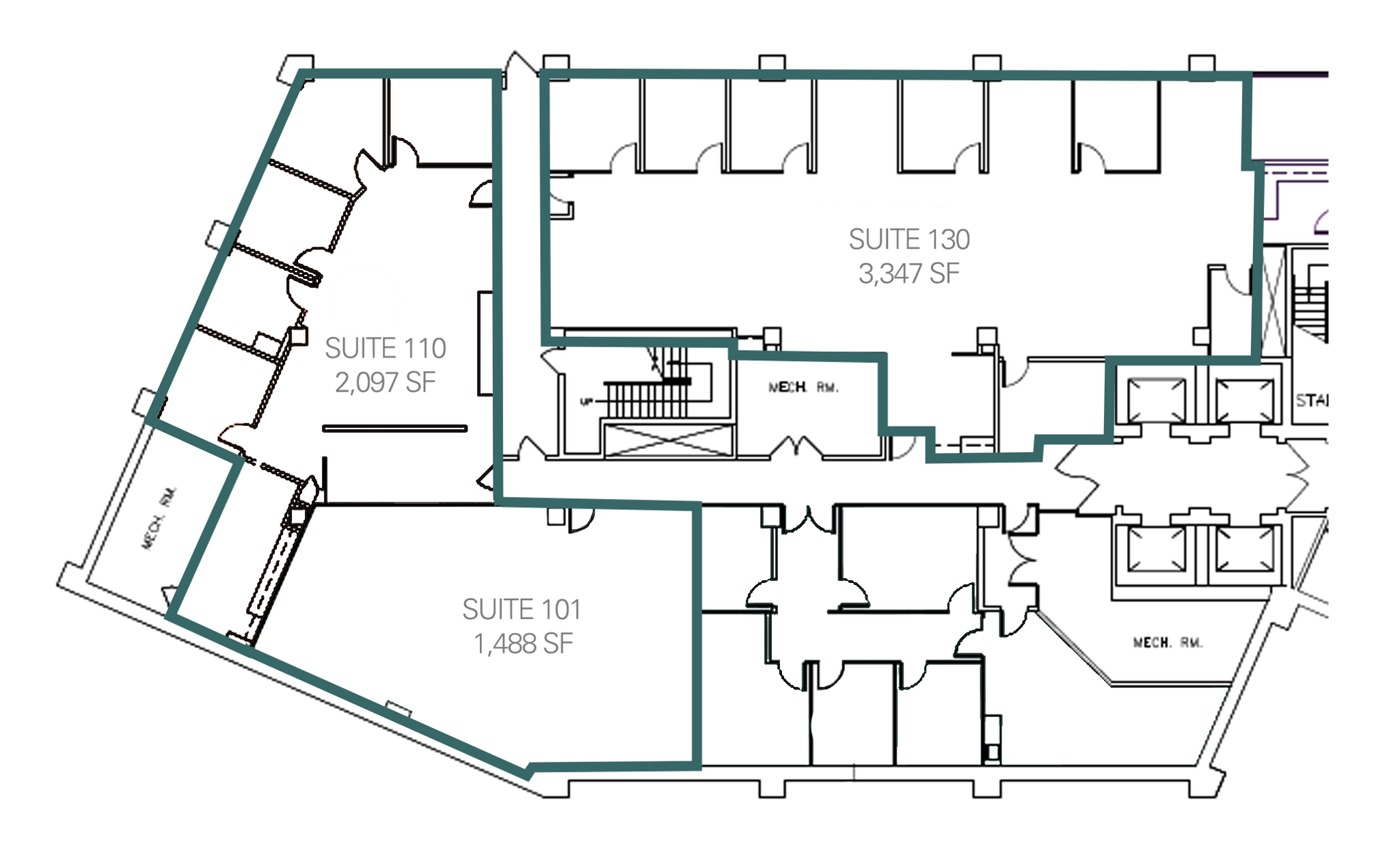 849 Fairmount Ave, Towson, MD for lease Floor Plan- Image 1 of 1