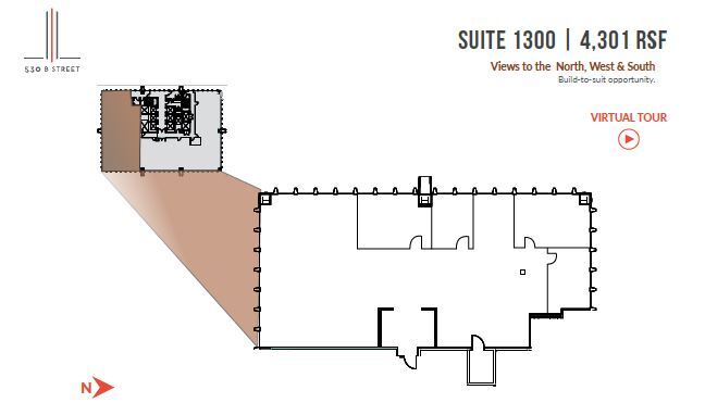 530 B St, San Diego, CA for lease Floor Plan- Image 1 of 1