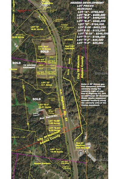 F-1 Hedges Development Highway 61, Natchez, MS for sale - Building Photo - Image 2 of 4