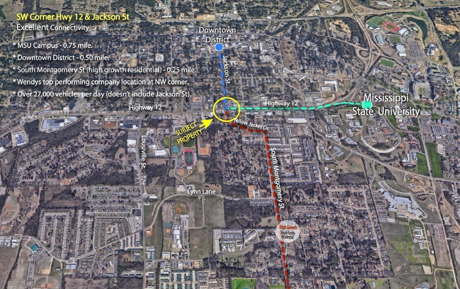 SW Corner Hwy 12 & Jackson St, Starkville, MS 39759