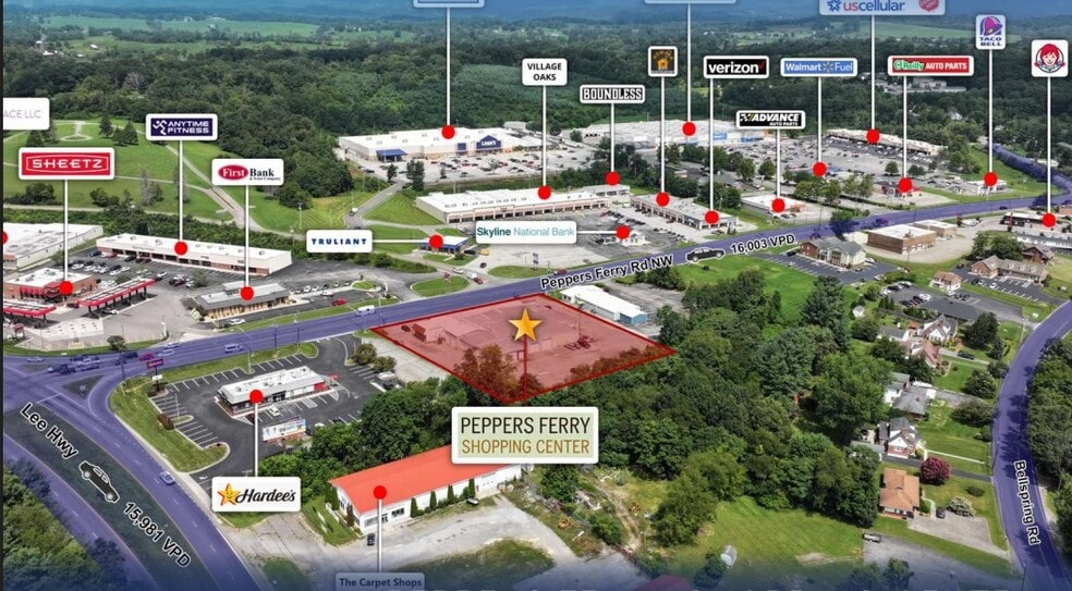 7310 Peppers Ferry Blvd, Fairlawn, VA for sale - Site Plan - Image 2 of 11