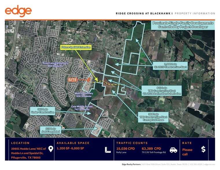 20601 Hodde Lane and Speidel dr, Pflugerville, TX for lease - Building Photo - Image 3 of 4