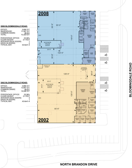 2002-2008 Bloomingdale Rd, Glendale Heights, IL for lease - Floor Plan - Image 2 of 2