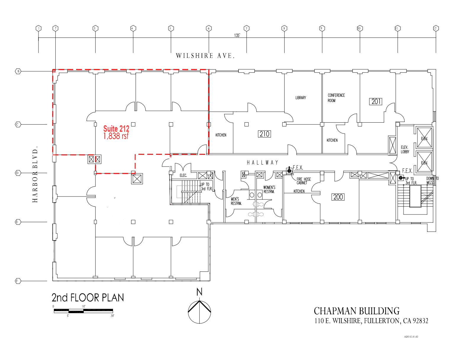 110 E Wilshire Ave, Fullerton, CA for lease Floor Plan- Image 1 of 1